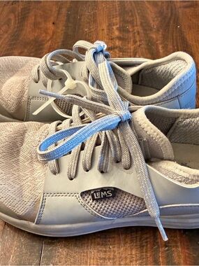 Lems Lightweight Lace-Up Sneakers in Light Gray